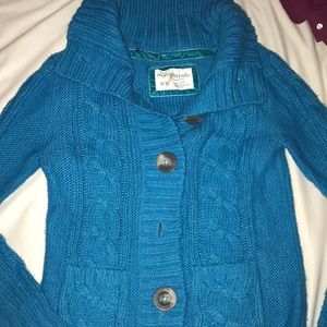 Aeropostale blue sweater button up